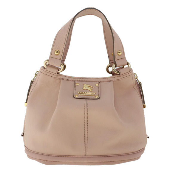 BURBERRY Blue Label Hand Bag Leather 2way Pink Auth bs7238 - Picture 13 of 16